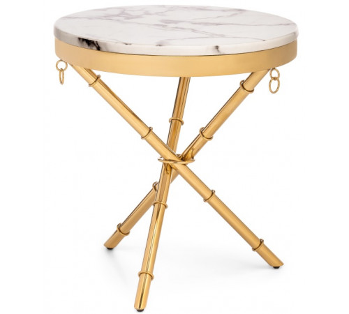 Стол Monika 50х55 marble / gold