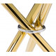 Стол Rock 80х75 white / gold