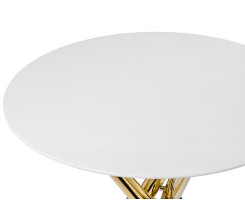 Стол Rock 80х75 white / gold