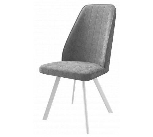 Стул DikLine 326PRO B22 GREY, ножки белые