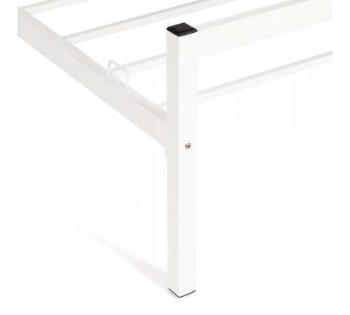 Кровать Iris (mod.9311) дерево гевея/металл, 160*200 см (Queen bed), Белый (White)