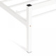 Кровать Iris (mod.9311) дерево гевея/металл, 160*200 см (Queen bed), Белый (White)