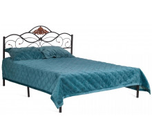 Кровать Federica (mod. AT-881) дерево гевея/металл, 160*200 (Queen bed), красный дуб/черный