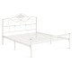 Кровать Federica (mod. AT-881) дерево гевея/металл, 160*200 (Queen bed), Белый (butter white)