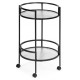 Cервировочный стол Kotani 50х79 black / clear