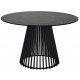 Стол TERNI 120 MATT BLACK MARBLE SOLID CERAMIC Черный мрамор матовый, керамика /Черн.каркас, ®DISAUR