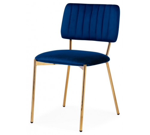 Стул Armond dark blue / gold