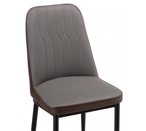 Стул Flor gray / brown / black