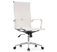 Компьютерное кресло Reus pu white / chrome