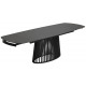 Стол DESIO 180 PURE BLACK SOLID CERAMIC Черный мрамор матовый, керамика/Черный каркас, ®DISAUR