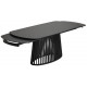 Стол DESIO 180 PURE BLACK SOLID CERAMIC Черный мрамор матовый, керамика/Черный каркас, ®DISAUR