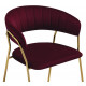 Стул на металлокаркасе Kamelia 1 wine red / gold