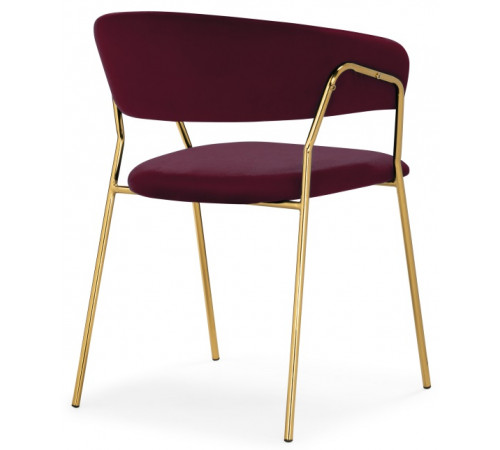 Стул на металлокаркасе Kamelia 1 wine red / gold