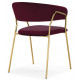 Стул на металлокаркасе Kamelia 1 wine red / gold