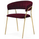 Стул на металлокаркасе Kamelia 1 wine red / gold