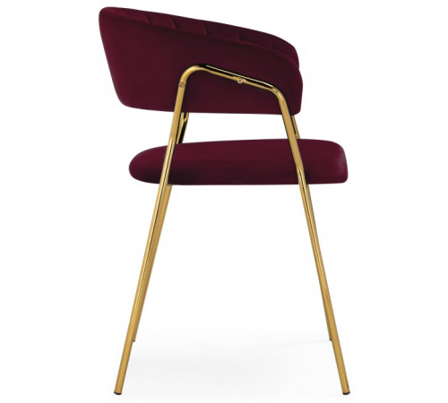 Стул на металлокаркасе Kamelia 1 wine red / gold