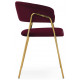 Стул на металлокаркасе Kamelia 1 wine red / gold