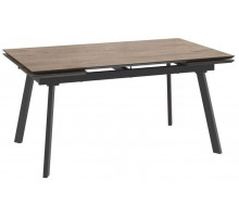 Стол ALTEZA FOUR-140 (160+40+40 x 90/Дуб винтажный - Compact cer/Черный)