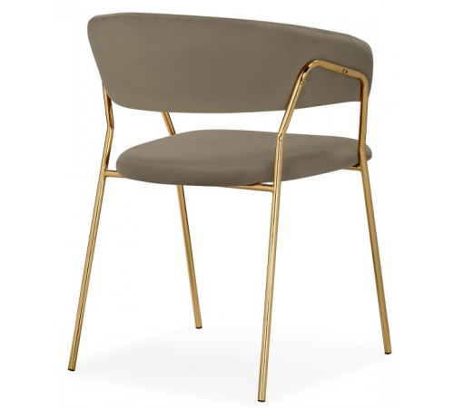 Стул на металлокаркасе Kamelia 1 cappuccino / gold