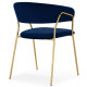 Стул на металлокаркасе Kamelia 1 dark blue / gold