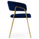 Стул на металлокаркасе Kamelia 1 dark blue / gold