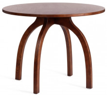 Стол THONET (mod.T9108) дерево вяз, 100х75 см, Темный Орех (№5)