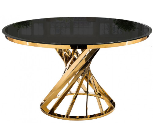 Стол Twist gold/black