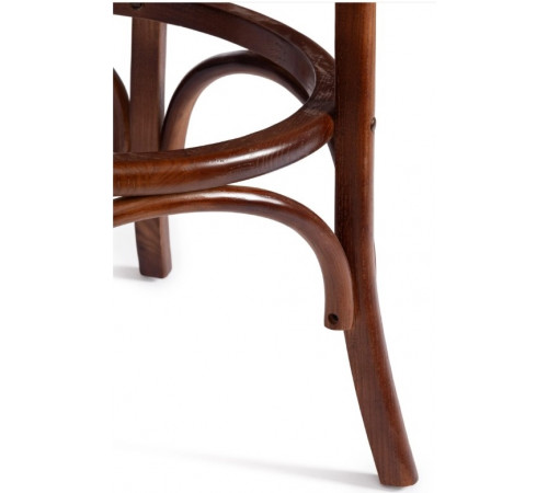 Стол THONET (mod.T9152) дерево вяз, 80х75 см, Темный Орех (№5)