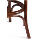 Стол THONET (mod.T9152) дерево вяз, 80х75 см, Темный Орех (№5)