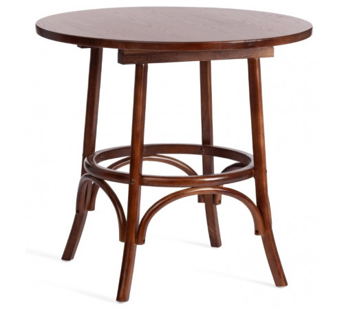 Стол THONET (mod.T9152) дерево вяз, 80х75 см, Темный Орех (№5)