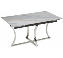 Стол Тренди Рэк DT2889, 150(200)*90*75 см, белый мрамор