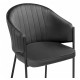 Стул Kortni dark grey / black