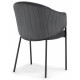 Стул Kortni dark grey / black