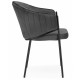 Стул Kortni dark grey / black