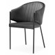 Стул Kortni dark grey / black
