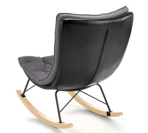 Кресло-качалка HALMAR INDIGO, т.серый - черный
