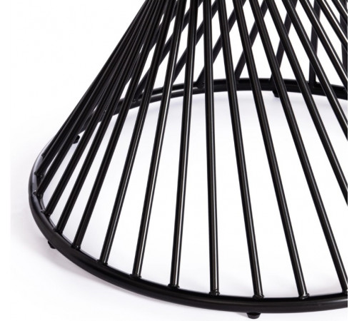 Стол BERTOIA (mod. GT21) металл/стекло, 110 х 110 х 75 см, Black (черный)