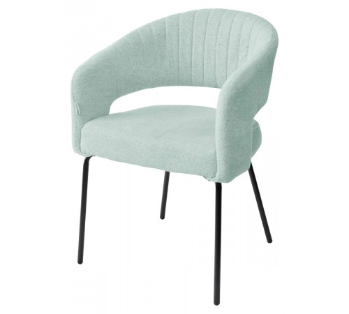 Стул SNUG 3018-04 мятный, шенилл / черный каркас, ®DISAUR