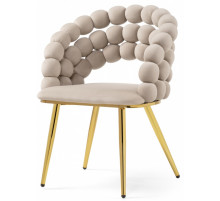 Стул Ball beige / gold