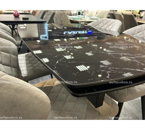 Обеденная группа SFU120/239 B22 Grey, черный каркас