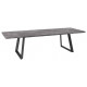 Стол Loft Lux (R)-200 раздвижной (Дымчатая керамика/черный) 200(290)х105
