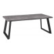 Стол Loft Lux (R)-200 раздвижной (Дымчатая керамика/черный) 200(290)х105
