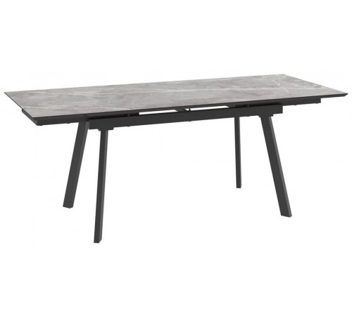 Стол Milana Four-140 (STONE GREY ST CER/Черный)140(30+30)х85
