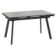 Стол Milana Four-140 (STONE GREY ST CER/Черный)140(30+30)х85