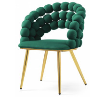 Стул Ball green / gold