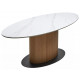 Стол CARY 220 цвет БЕЛЫЙ МРАМОР M326/ Каркас OAK, ®DISAUR