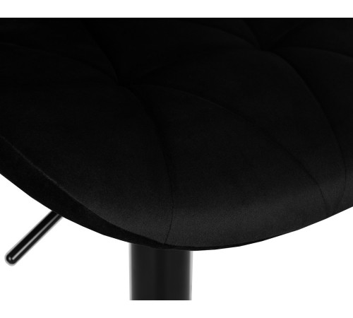 Стул барный DOBRIN BARNY BLACK BlackBase-LM черный велюр (MJ9-101)