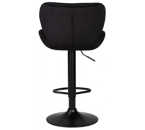 Стул барный DOBRIN BARNY BLACK BlackBase-LM черный велюр (MJ9-101)
