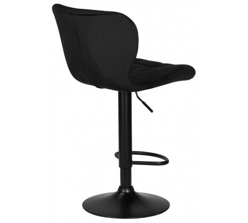 Стул барный DOBRIN BARNY BLACK BlackBase-LM черный велюр (MJ9-101)