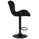 Стул барный DOBRIN BARNY BLACK BlackBase-LM черный велюр (MJ9-101)